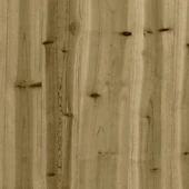 Градинска пейка 183x41x60,5 см — импрегниран бор — с габион и кашпи - Thumbnail 7