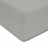Възглавница за пейка 111,5 x 40 x 8 см сива — полиестер - Thumbnail 6