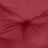 Възглавница за пейка 110x50x7 см виненочервена — оксфорд плат - Thumbnail 5