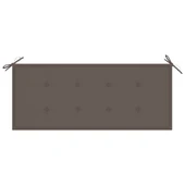 Градинска пейка 120x50x90 см кафява — акация масив — таупе (4 см) - Thumbnail 6