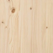 Външна пейка 119 × 37 × 47 см естествена — масивно борово дърво - Thumbnail 8