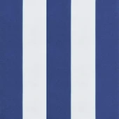 Възглавници за пейка 180x50x7 см, 2 бр — синьо-бяло райе — оксфорд плат - Thumbnail 8