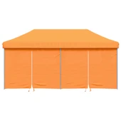 Pop-up парти шатра 5,8 x 2,9 м оранжева — оксфорд с PVC — 4 стени — стомана - Thumbnail 3
