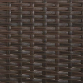 Градинска пейка 3-местна 140 × 51 × 85 см кафява — PE ратан — с възглавници - Thumbnail 8