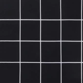 Възглавница за пейка 120x50x4 см черно каре — оксфорд плат - Thumbnail 6