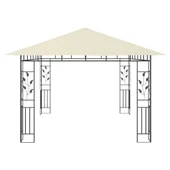 Шатра 4 x 3 м кремава — полиестер 180 г/м² — комарник и LED — стомана - Thumbnail 6
