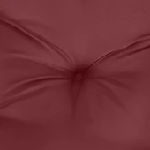 Възглавница за пейка 120x50x7 см виненочервена меланж — полиестер - Thumbnail 6