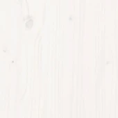 Градинска пейка 108×35×45 см бяла — борово дърво — с рафт - Thumbnail 8