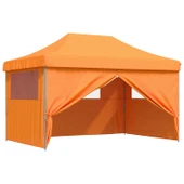 Pop-up парти шатра 4,4 x 2,9 м оранжева — оксфорд плат — 4 стени — стомана - Thumbnail 8
