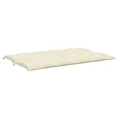 Възглавница за градинска пейка кремава 150x(50+50)x7 см оксфорд L-форма - Thumbnail 5