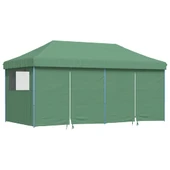Pop-up парти шатра 5,8 x 2,9 м зелена — оксфорд с PVC — 4 стени — стомана - Thumbnail 2