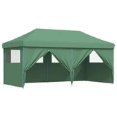 Pop-up парти шатра 5,8 x 2,9 м зелена — оксфорд с PVC — 4 стени — стомана - Thumbnail 7