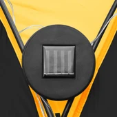 Парти шатра с LED и 4 стени, 3,6x3,6x2,3 м, жълта - Thumbnail 8