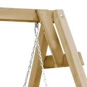 Градинска люлка 205 × 150 × 157 см кафява — импрегниран бор - Thumbnail 4