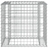 Градинска пейка с габионна кошница 192 × 71 × 65,5 см — импрегниран бор - Thumbnail 6