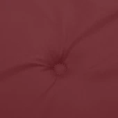 Възглавница за пейка 180x50x7 см меланж виненочервена — полиестер - Thumbnail 6