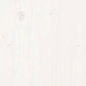 Градинска пейка 80×38×45 см бяла — борово дърво масив - Thumbnail 7