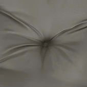 Възглавница за пейка 120x50x7 см тъмносива меланж — полиестер - Thumbnail 6