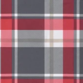 Възглавница за пейка 100x50x3 см червено каре — оксфорд плат — дунапрен - Thumbnail 6