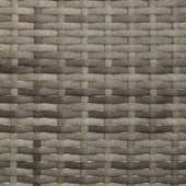 Градинска пейка 3-местна 140 × 51 × 85 см сива — PE ратан — с възглавници - Thumbnail 8