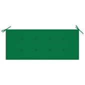 Градинска пейка 120x50x90 см кафява — акация масив — зелена (4 см) - Thumbnail 6