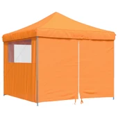 Pop-up парти шатра 2,9 x 2,9 м оранжева — оксфорд с PVC — 4 стени — стомана - Thumbnail 2