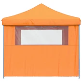 Pop-up парти шатра 2,9 x 2,9 м оранжева — оксфорд с PVC — 4 стени — стомана - Thumbnail 5