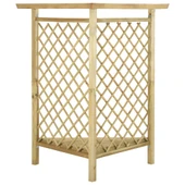 Ъглова пергола с пейка, 166x81x174 см, импрегниран бор  -VL318418 - Thumbnail 4