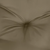 Възглавница за пейка 100x50x7 см таупе меланж — полиестер - Thumbnail 5