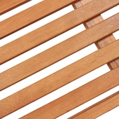 Сгъваема градинска пейка 120 × 53 × 81 см кафява — евкалиптово дърво масив - Thumbnail 8