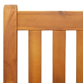 Люлееща се градинска пейка 110 × 56 × 58,5 см кафява — акация - Thumbnail 8