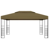 Шатра 3 x 4 м таупе — полиестер 180 г/м² — PA покритие — стомана - Thumbnail 2