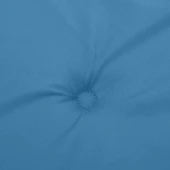 Възглавница за пейка 180x50x7 см меланж синя — 100% полиестер - Thumbnail 6